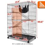 Large 50 Inch Indoor Cat Cage with Hammock