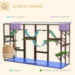 Outdoor Cat Enclosure with Weather Protection Roof