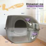 Omega Paw Self-Cleaning Litter Box - Grey