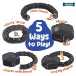 Portable Cat Enclosure with Tunnels and Tent