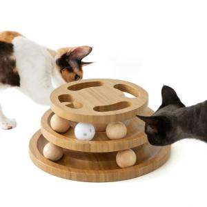 ZOMISIA Interactive Cat Ball Track Toy