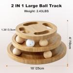 ZOMISIA Interactive Cat Ball Track Toy