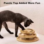ZOMISIA Interactive Cat Ball Track Toy