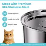 Stainless Steel Cat Water Fountain - 108oz
