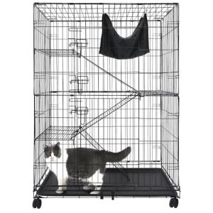 Large 50 Inch Indoor Cat Cage with Hammock