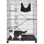 Large 50 Inch Indoor Cat Cage with Hammock