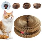 Foldable Cardboard Cat Scratcher and Toy