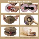 Foldable Cardboard Cat Scratcher and Toy