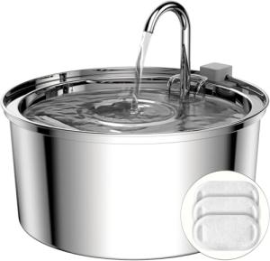 Stainless Steel Cat Water Fountain - 108oz