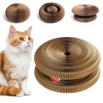 Foldable Cardboard Cat Scratcher and Toy