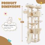 Multi-Level Cat Tree with Hammock and Scratching Posts