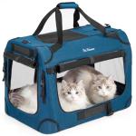 Extra Large Collapsible Cat Carrier for 2 Cats