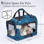 Extra Large Collapsible Cat Carrier for 2 Cats