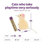 Madcap Mouse Plush Catnip Toy with String Tail