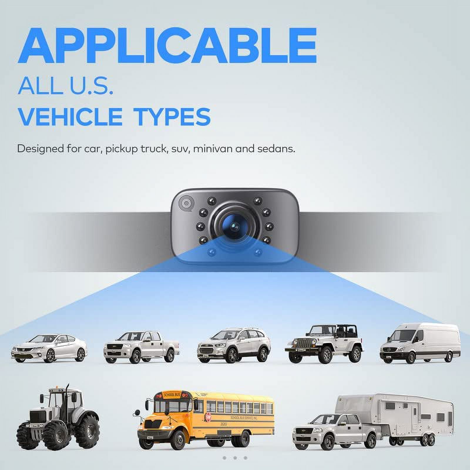 eRapta ERT01 HD Backup Camera with Night Vision