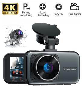 Toguard 4K Dual Dash Cam with 3-Inch Display