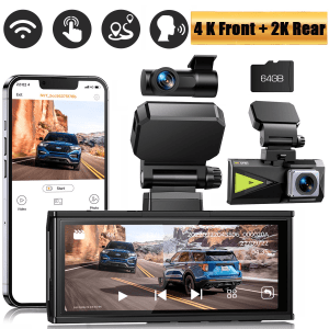 TOGUARD Dual 4K Dash Cam with WiFi & GPS