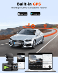 TOGUARD Dual 4K Dash Cam with WiFi & GPS