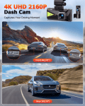 TOGUARD Dual 4K Dash Cam with WiFi & GPS