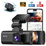 REDTIGER 4K Dual Dash Cam with Wi-Fi & GPS