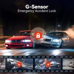 REDTIGER 4K Dual Dash Cam with Wi-Fi & GPS