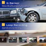 Pelsee P1 Duo Dash Cam - Dual Front/Rear, 4K