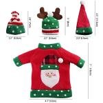 Ugly Christmas Wine Bottle Covers - 3 Pack