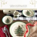 Set of 4 Spode Christmas Tree Stemless Wine Glasses