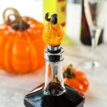 Hand Blown Glass Pumpkin Wine Bottle Stoppers