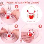 24pc Valentine's Wine Charms for Glasses