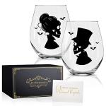 Skull Wine Glass Set for Unique Gifts