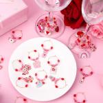 24pc Valentine's Wine Charms for Glasses