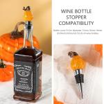 Hand Blown Glass Pumpkin Wine Bottle Stoppers