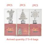 Set of 6 Christmas Wine Stoppers for Parties