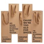 Snarky Wine Gift Bag Set – 5 Humorous Pieces