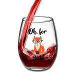 Oh, For Fox Sake Stemless Funny Wine Glass