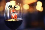 Oh, For Fox Sake Stemless Funny Wine Glass