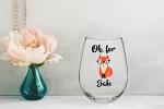 Oh, For Fox Sake Stemless Funny Wine Glass