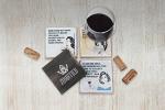Funny Wine Coasters with Holder for Wine Lovers
