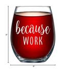 Funny Stemless Wine Glass - Great Gift Idea