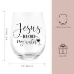 Personalized Friendship Wine Glasses - 15 oz Black