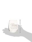 Funny "Wine Because Punching Is Illegal" Glass 15oz
