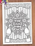 When Life Gets Complicated, I Wine Coloring Book