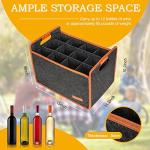12-Bottle Insulated Wine Tote for Travel