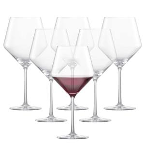 ZWIESEL GLAS Pure Burgundy Red Glasses - Set of 6