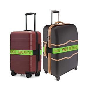 "Fragile - Handle with Care" Luggage Straps - 2 Pack