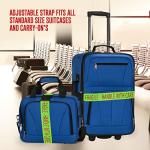"Fragile - Handle with Care" Luggage Straps - 2 Pack
