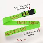 "Fragile - Handle with Care" Luggage Straps - 2 Pack