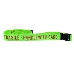 "Fragile - Handle with Care" Luggage Straps - 2 Pack