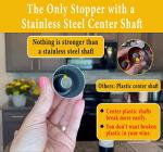 Stainless Steel Wine Stoppers Set of 2
